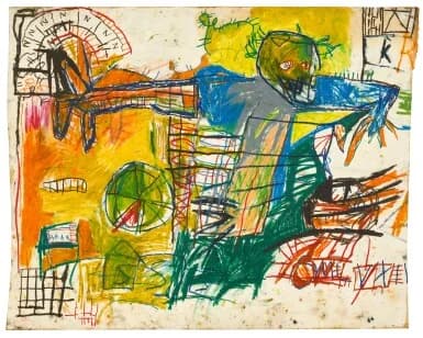 Jean-Michel Basquiat《Untitled》1981 紙にオイルスティックで描いた作品 詳細画像 1