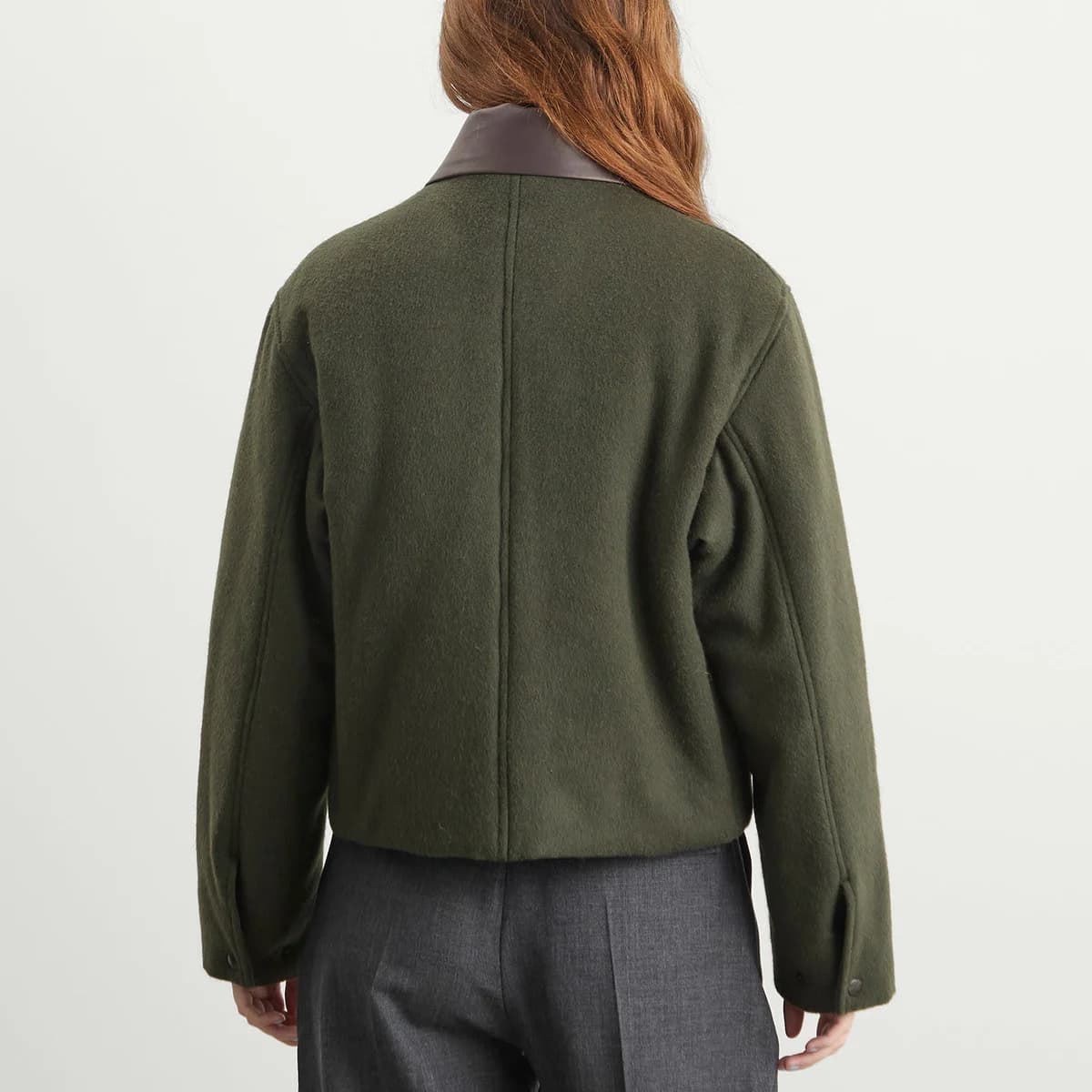 Auralee Flannel Padded Short Jacket 詳細画像 2