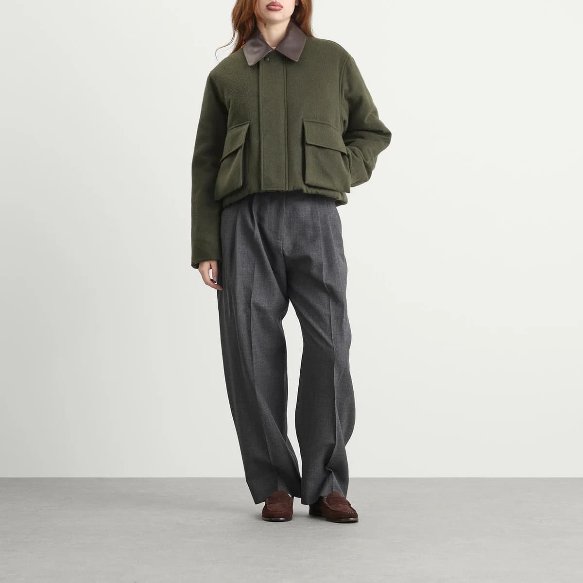 Auralee Flannel Padded Short Jacket 詳細画像 3