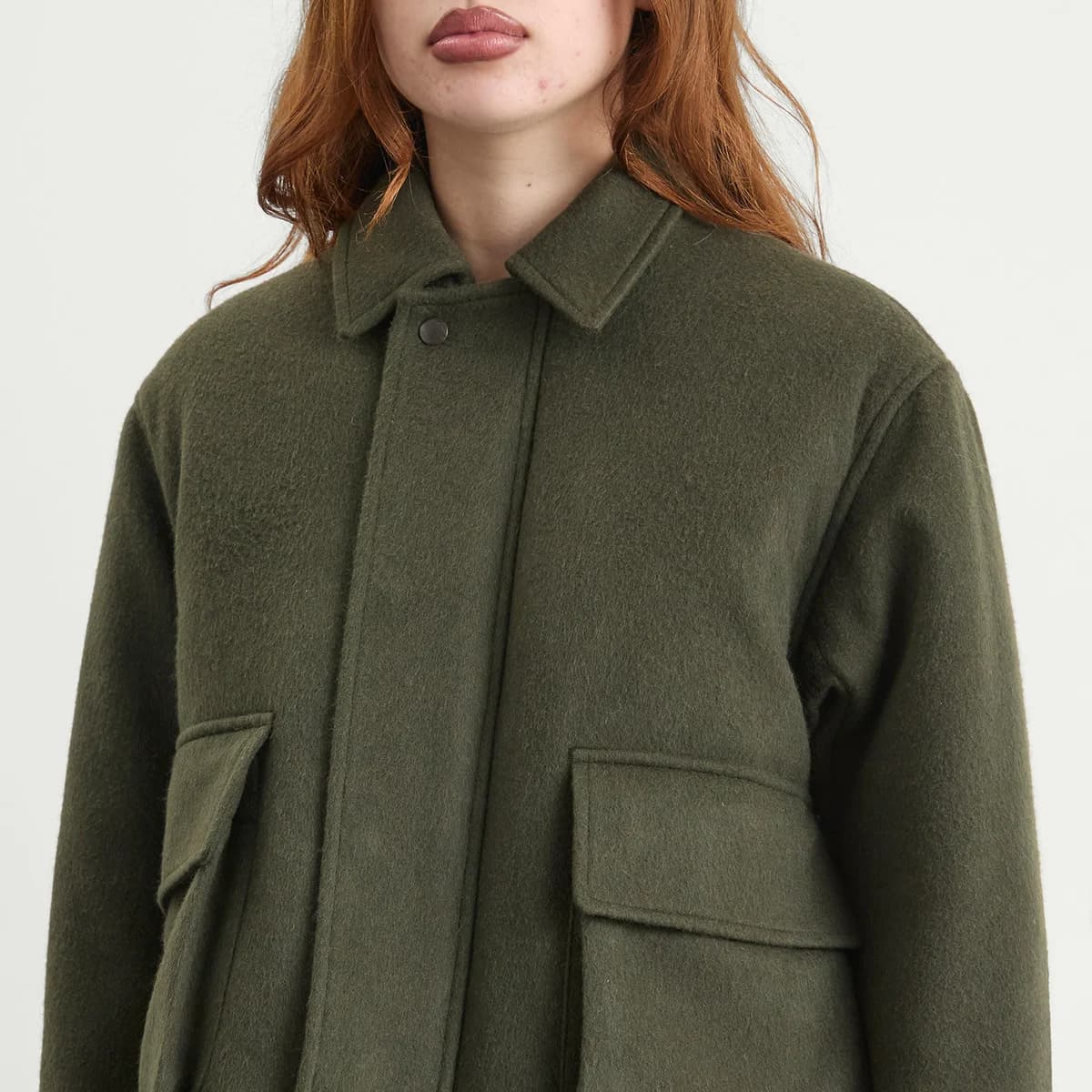 Auralee Flannel Padded Short Jacket 詳細画像 4
