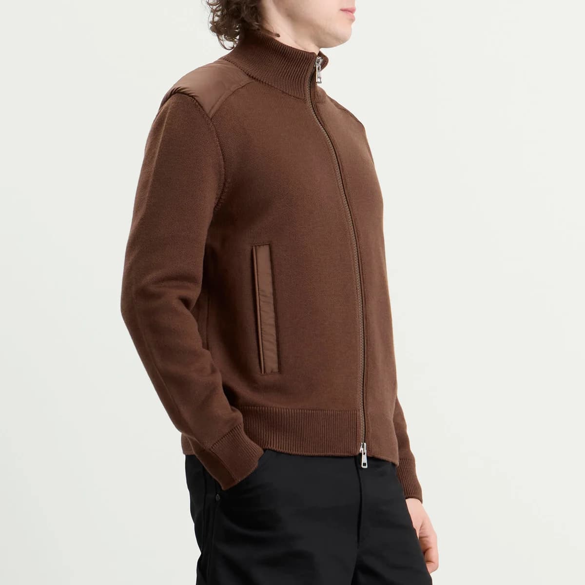 Moncler Hybrid Wool Zip Through 詳細画像 1
