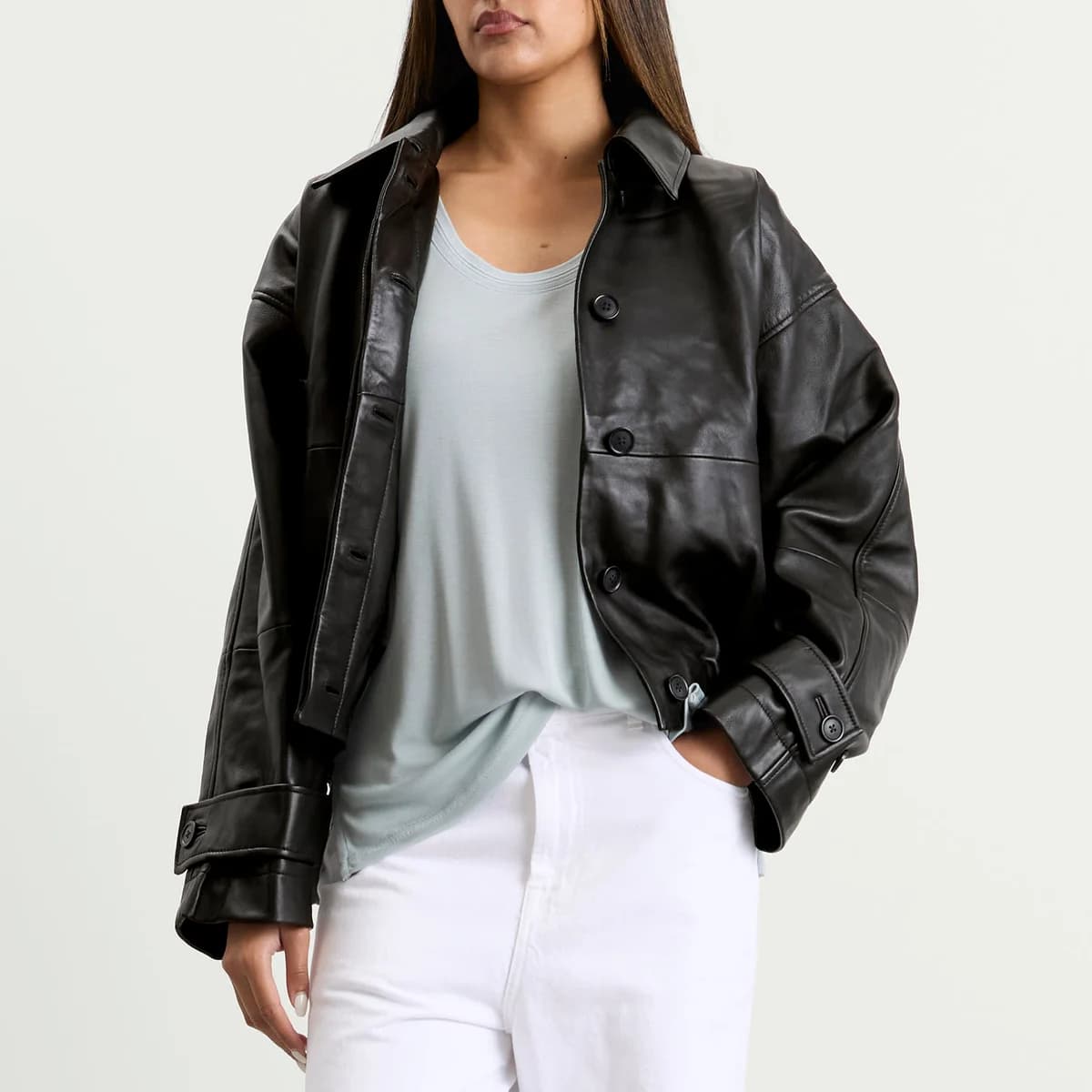Rohe Róhe Leather Blouson Jacket 詳細画像 1