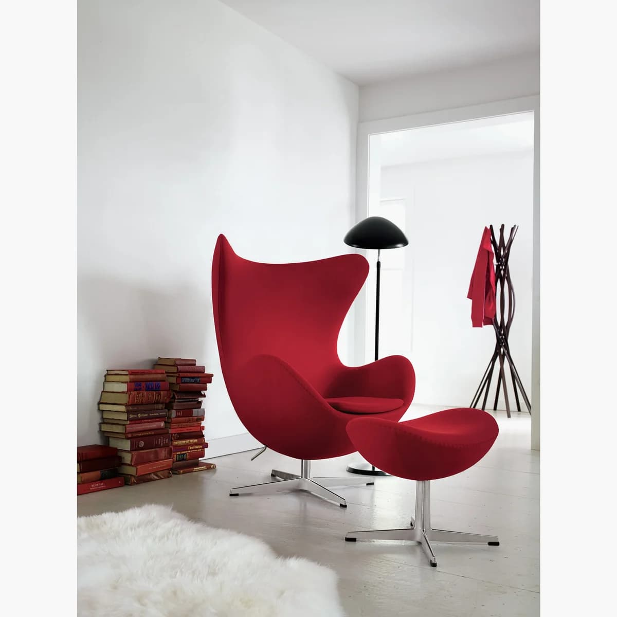 Fritz Hansen Egg Footstool, Fabric 詳細画像 1