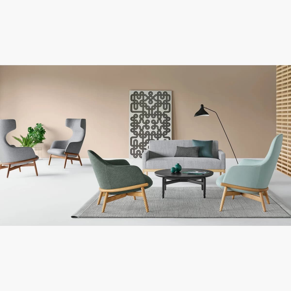 Geiger Reframe Lounge Chair, High Back 詳細画像 1