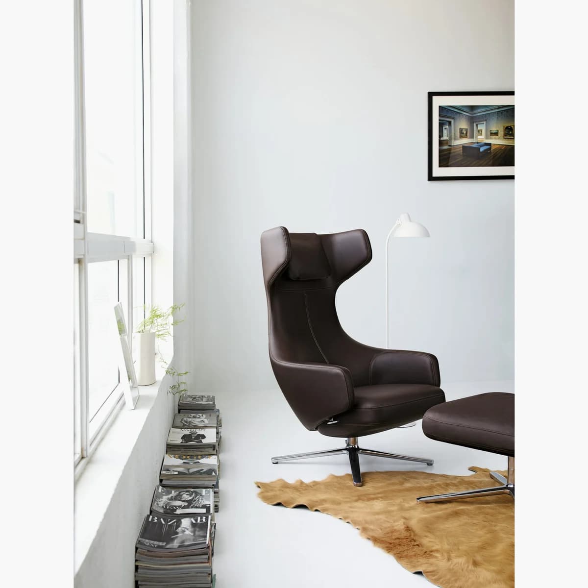 Vitra Grand Repos Lounge Chair and Ottoman 詳細画像 1