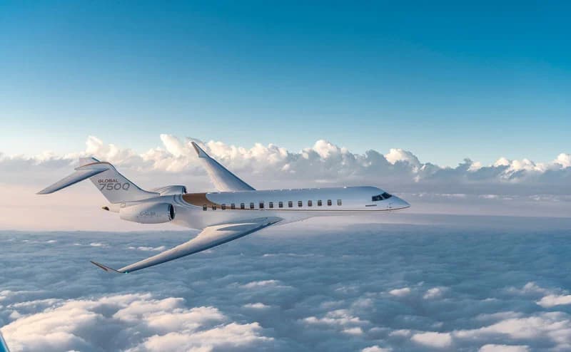 Bombardier Global 7500 プライベートチャーター小时制サービス メイン画像